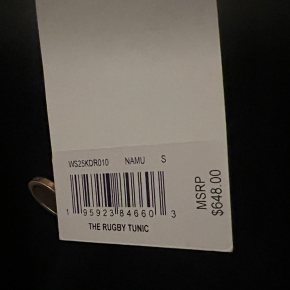 NWT $648 Frame Denim Blue The Rugby Tunic Dress Sweater Size S Cashmere Wool - Picture 12 of 12